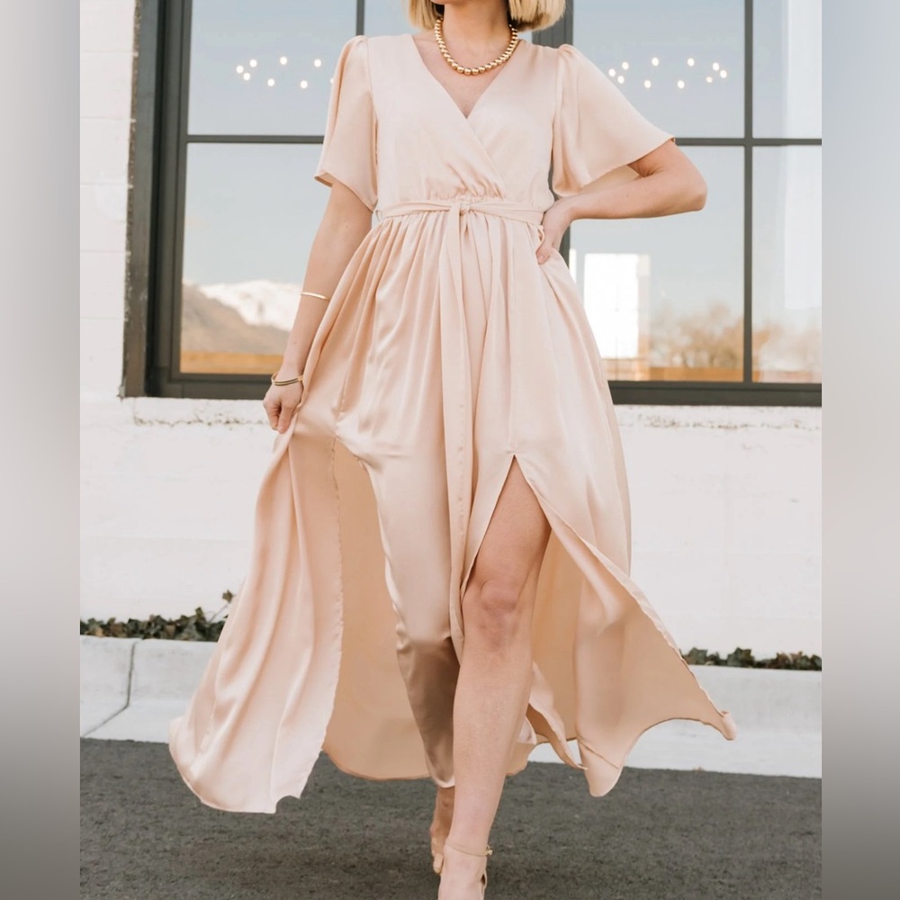 Baltic Born Sicily Dress in Dusty Mauve